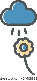 Flower collorfull icon symbol vector image 