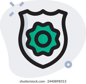 Flower collorfull icon symbol vector image 