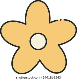 Flower collorfull icon symbol vector image 