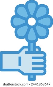 Flower collorfull icon symbol vector image 