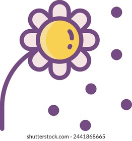 Flower collorfull icon symbol vector image 