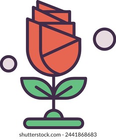 Flower collorfull icon symbol vector image 