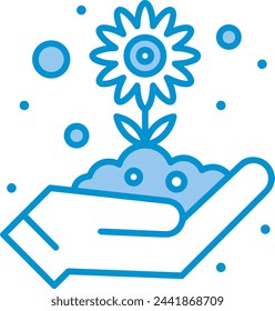 Flower collorfull icon symbol vector image 