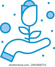Flower collorfull icon symbol vector image 