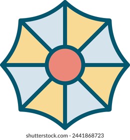 Flower collorfull icon symbol vector image 