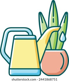 Flower collorfull icon symbol vector image 