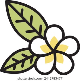 Flower collorfull icon symbol vector image 