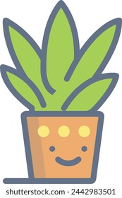 Imagen vectorial de símbolo de icono de color de flor 