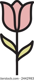 Flower collorfull icon symbol vector image 