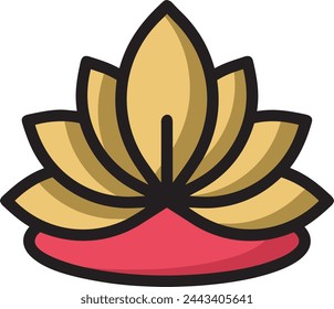 Flower collorfull icon symbol vector image 