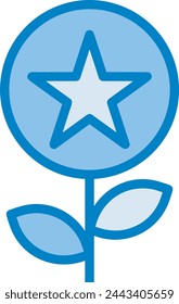 Flower collorfull icon symbol vector image 