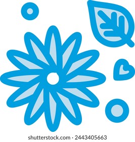 Flower collorfull icon symbol vector image 