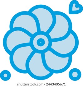 Flower collorfull icon symbol vector image 