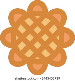 Flower collorfull icon symbol vector image 
