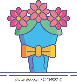 Flower collorfull icon symbol vector image 