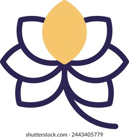Flower collorfull icon symbol vector image 