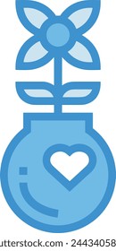 Flower collorfull icon symbol vector image 