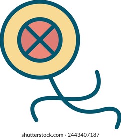 Flower collorfull icon symbol vector image 