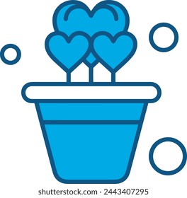 Imagen vectorial de símbolo de icono de color de flor 
