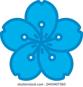 Flower collorfull icon symbol vector image 