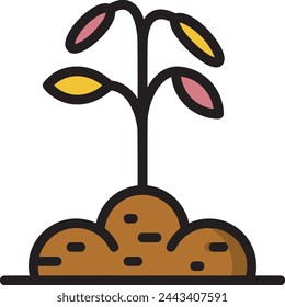 Flower collorfull icon symbol vector image 