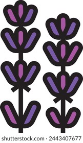 Flower collorfull icon symbol vector image 