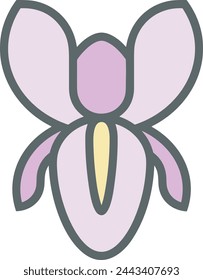 Flower collorfull icon symbol vector image 