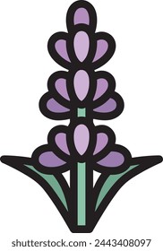Flower collorfull icon symbol vector image 