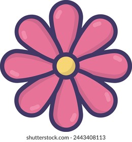 Flower collorfull icon symbol vector image 
