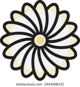 Flower collorfull icon symbol vector image 