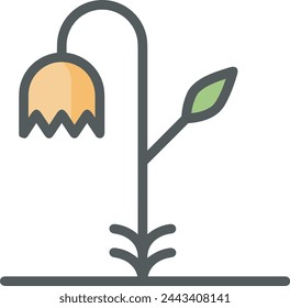 Blumenfarbiges Symbol Symbol Vektor-Bild 