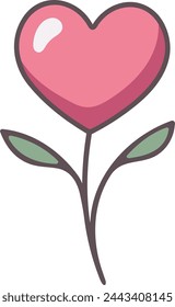 Flower collorfull icon symbol vector image 