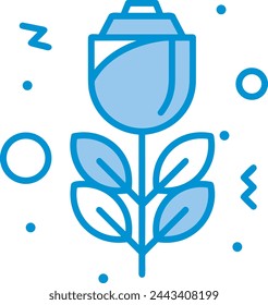 Flower collorfull icon symbol vector image 