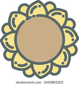 Flower collorfull icon symbol vector image 