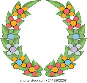 Flower collorfull icon symbol vector image 