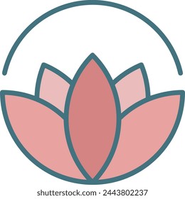 Flower collorfull icon symbol vector image 