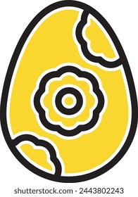 Flower collorfull icon symbol vector image 