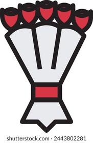 Flower collorfull icon symbol vector image 