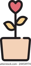 Flower collorfull icon symbol vector image