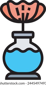 Flower collorfull icon symbol vector image