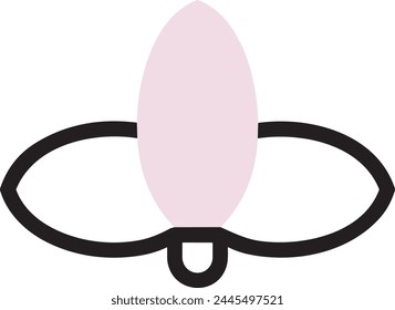 Blumenfarbiges Symbol Symbol Vektorgrafik Bild