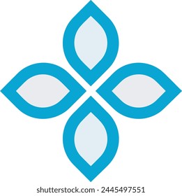 Flower collorfull icon symbol vector image