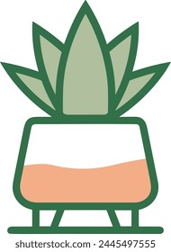 Icono de flor de color Imagen de Vector