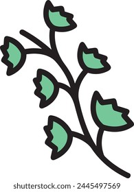 Icono de flor de color Imagen de Vector
