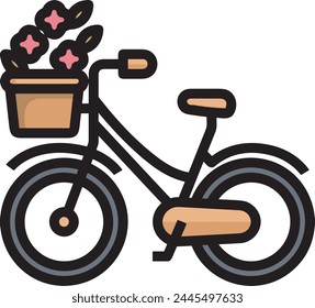 Flower collorfull icon symbol vector image