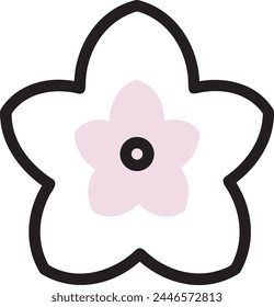 Flower collorfull icon symbol vector image