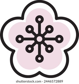 Flower collorfull icon symbol vector image