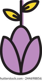 Flower collorfull icon symbol vector image
