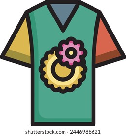 Icono de flor de color Imagen de Vector