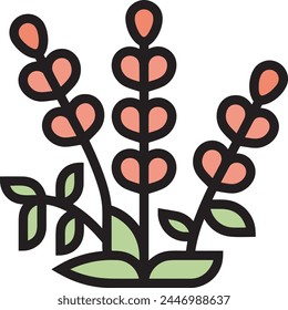 Flower collorfull icon symbol vector image